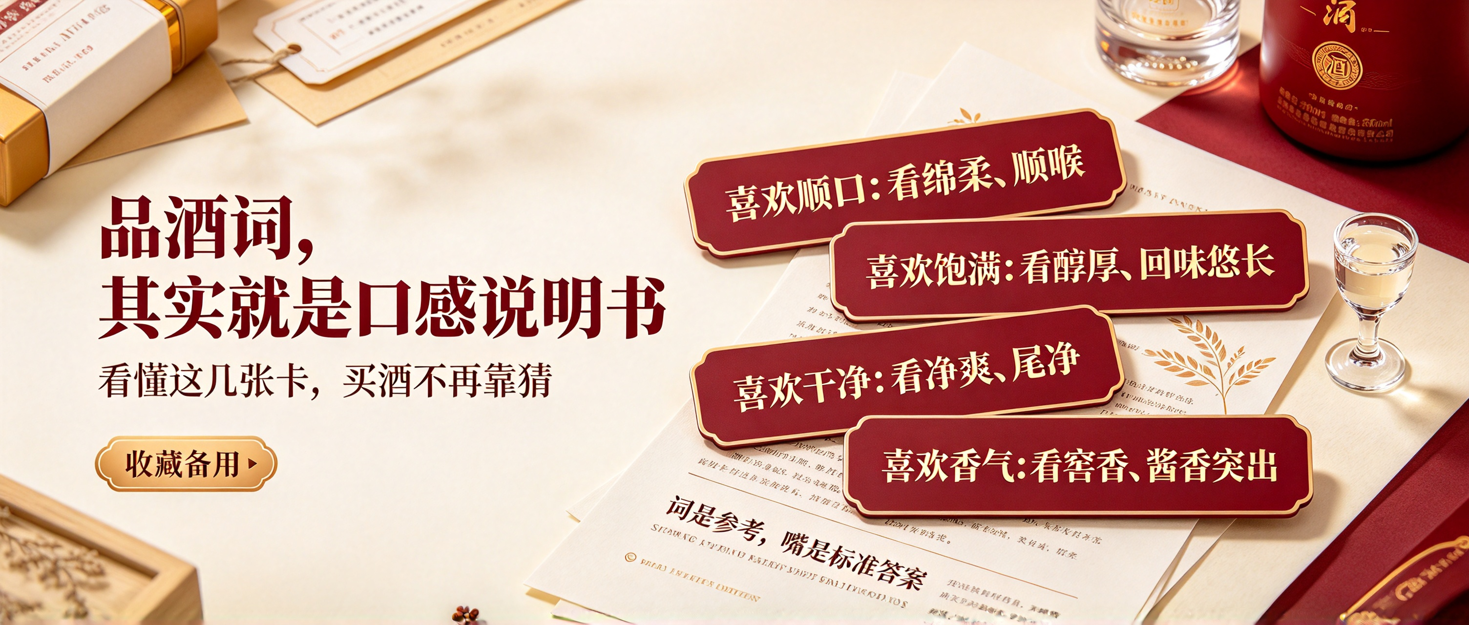 白酒包装上的“绵柔”“醇厚”“净爽”到底啥意思？翻译成人话，一看就懂